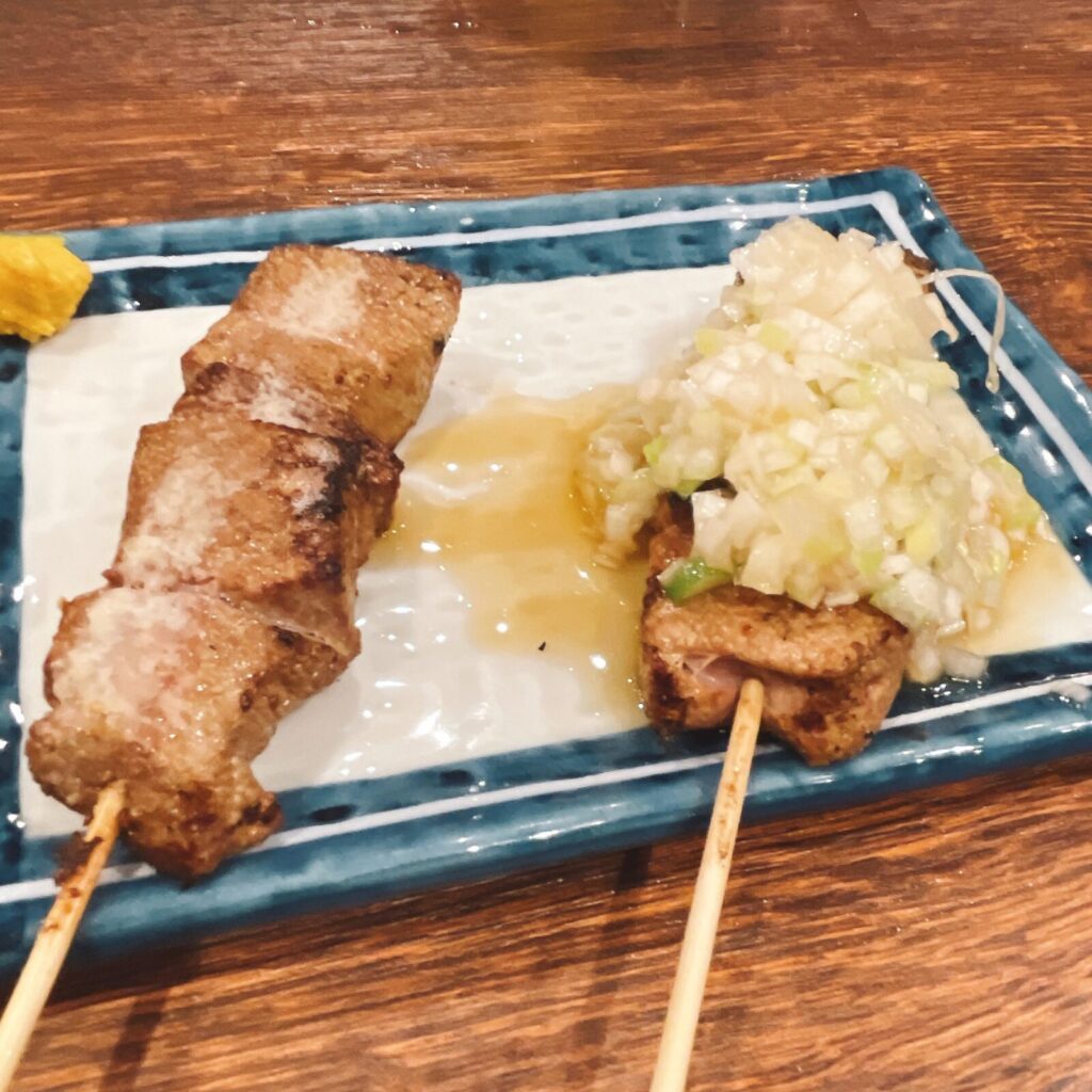 池袋「日本再生酒場」串焼きればねぎ・串焼きれば