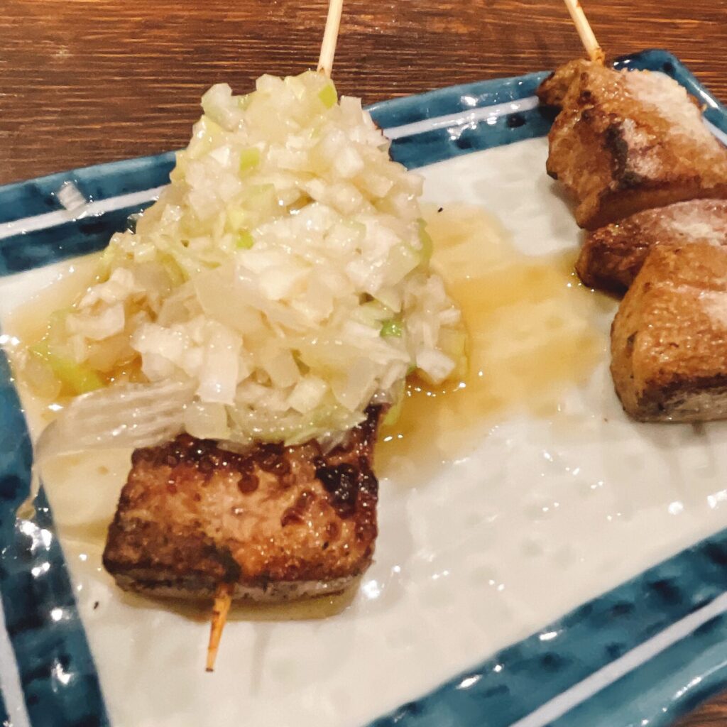 池袋「日本再生酒場」串焼きればねぎ・串焼きれば
