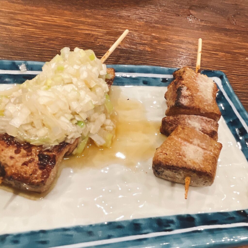 池袋「日本再生酒場」串焼きればねぎ・串焼きれば