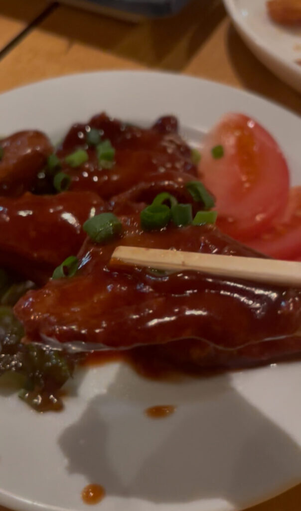 渋谷「山家」ピリ辛レバー