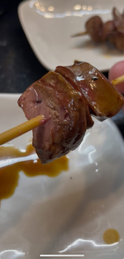 池袋「弁慶」焼き鳥レバー串