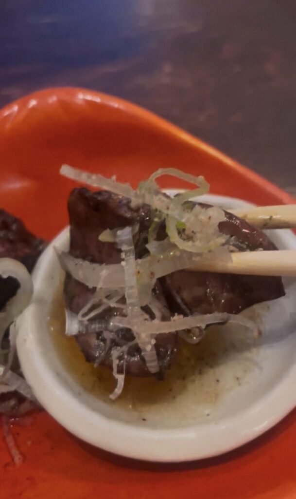 中野「一福」レバー炙り