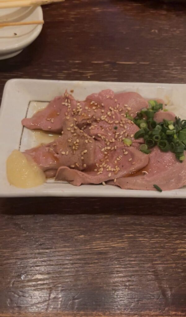 中野「一福」低温調理レバトロ刺