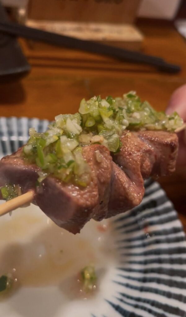 板橋「赤尾」上れば(薬味付)(豚)