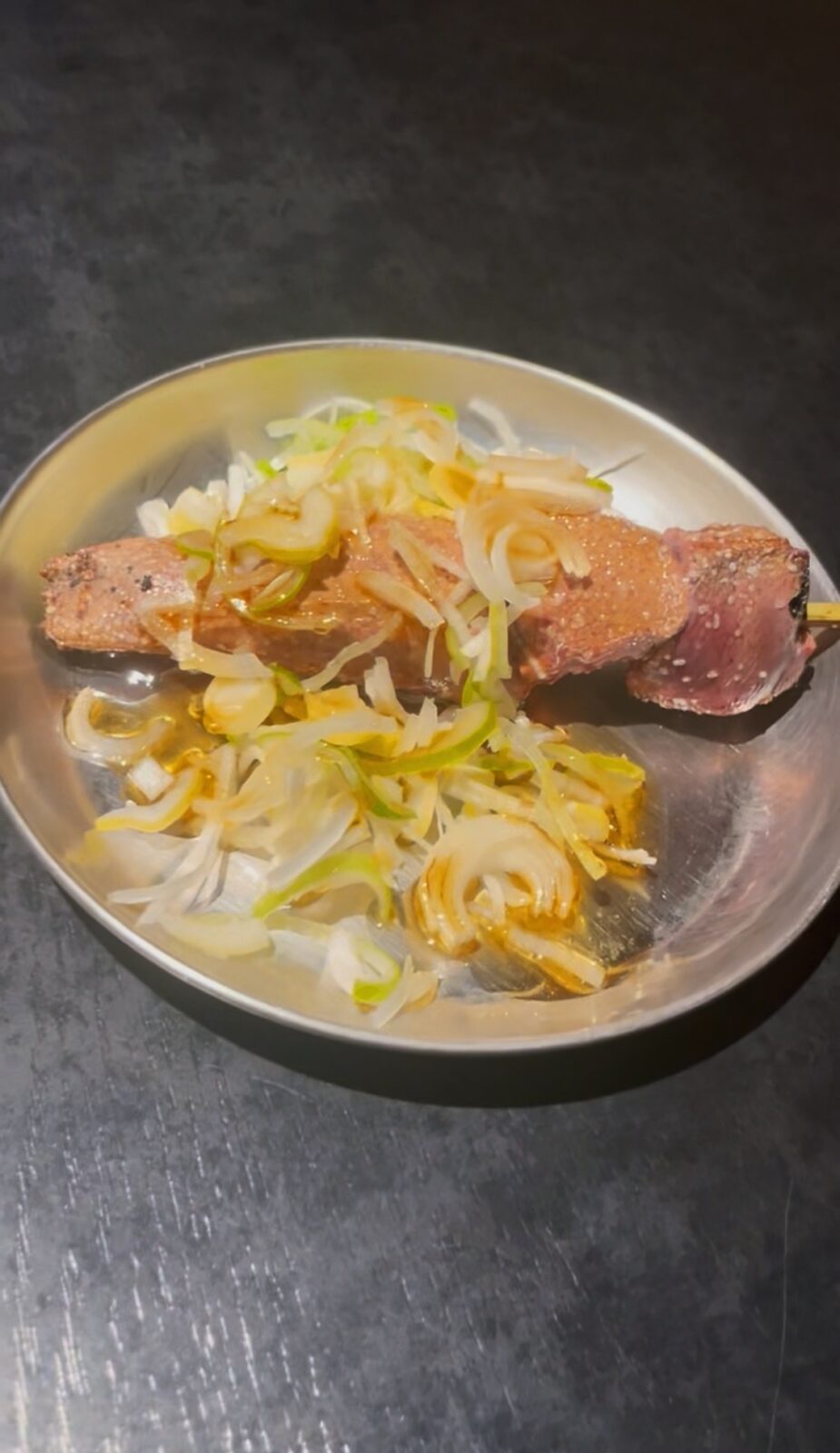 板橋の串焼き「ふるや」の焼きとんレバゴマ