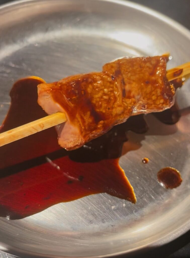 板橋の串焼き「ふるや」の焼きとんレバ