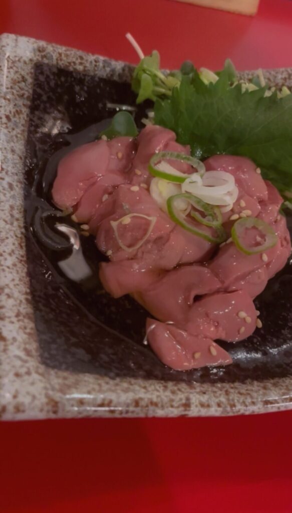 東京・大山「えんぱ」合法レバ刺し(鳥)