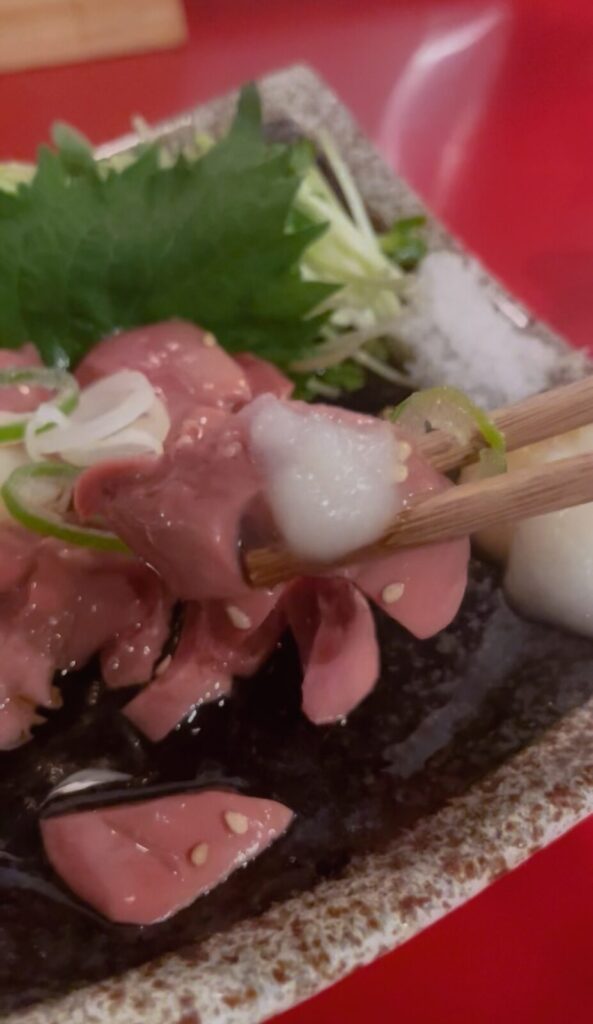 東京・大山「えんぱ」合法レバ刺し(鳥)