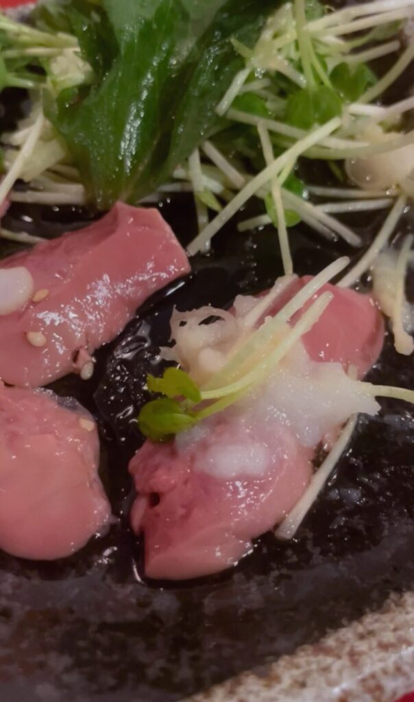 東京・大山「えんぱ」合法レバ刺し(鳥)