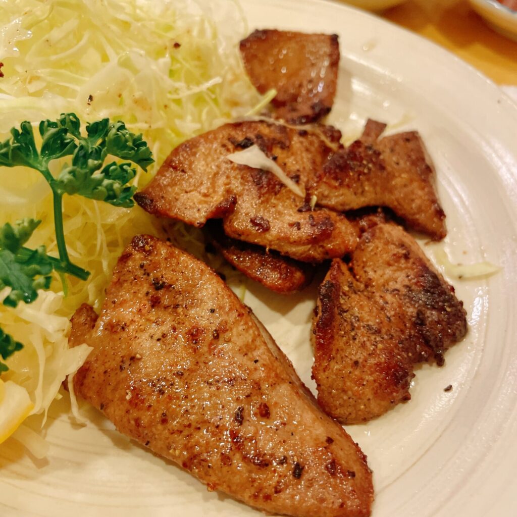 池袋「ふくろ」レバー塩焼き