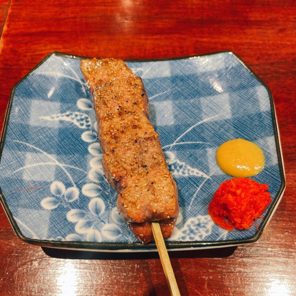 池袋「おかげ」豚ればー串