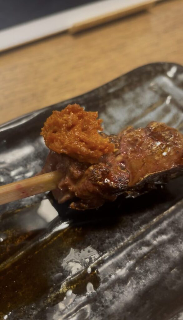 池袋「ねぎま三ぞう」レバー[鳥]