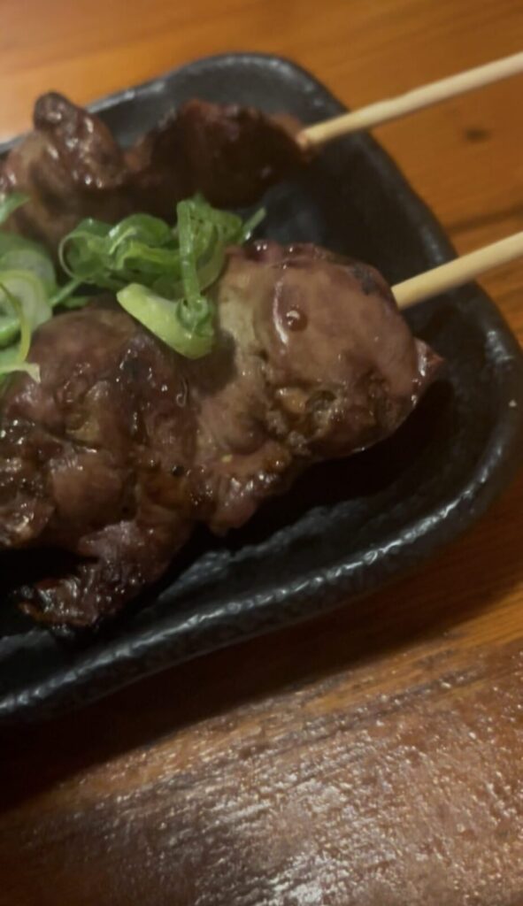 池袋「鳥貴族」きも焼-塩ごま油添え