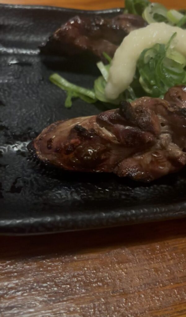 池袋「鳥貴族」きも焼-塩ごま油添え