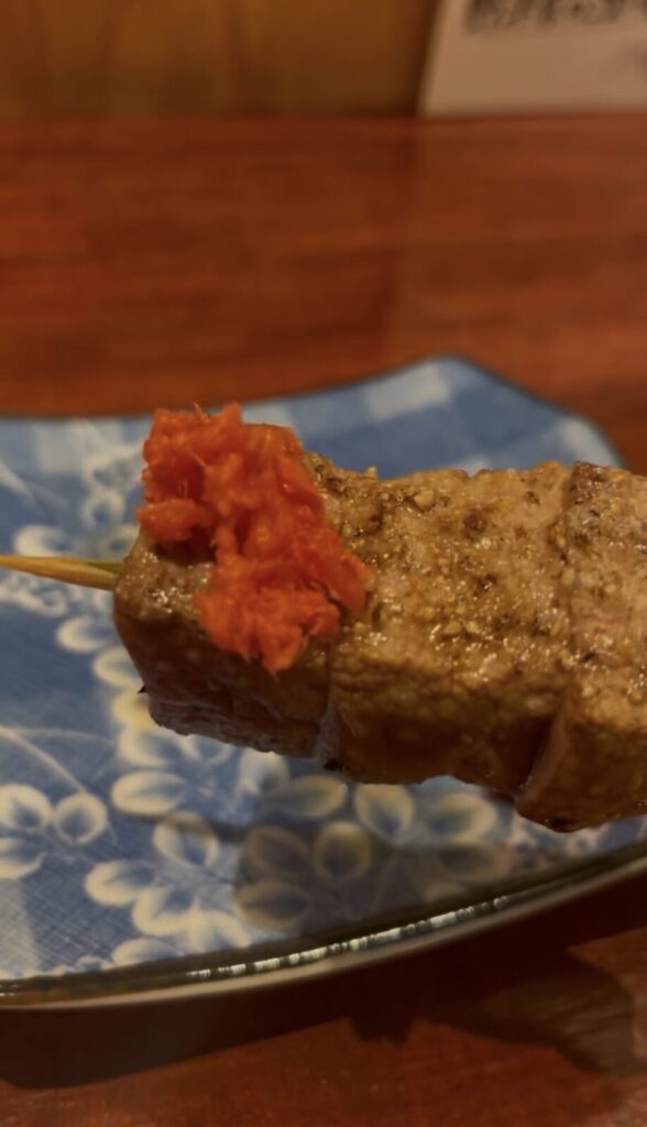 池袋「おかげ」豚ればー串