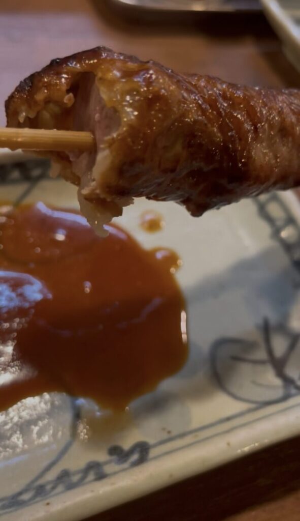 池袋「串八珍」網レバー(豚)