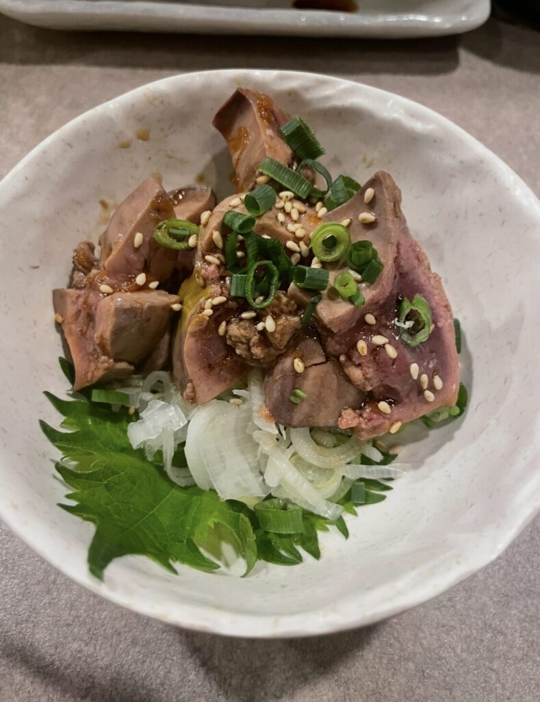 巣鴨「鳥晶」レバーたたき