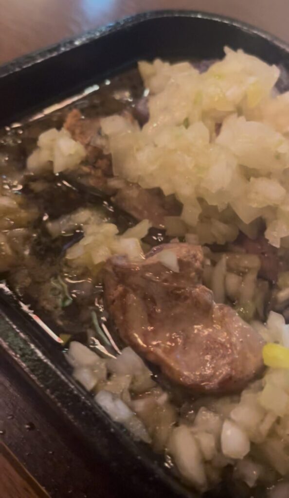 高田馬場「彩どり」ねぎねぎレバテキ