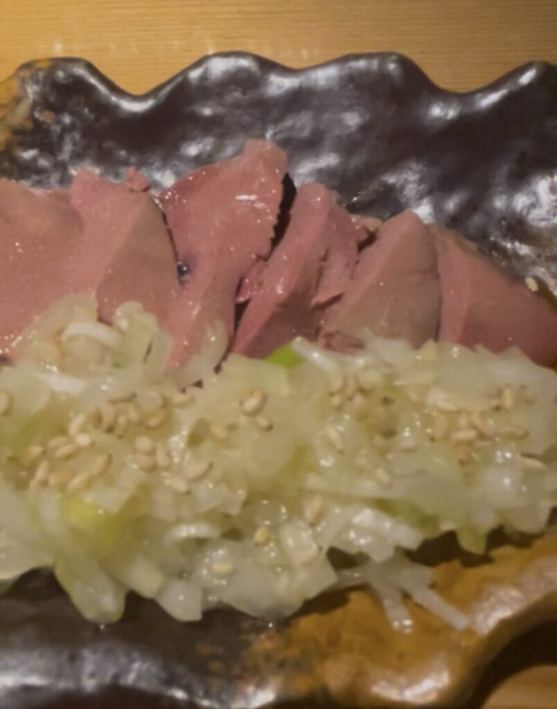 池袋「逢鳥」ネギ塩レバ刺し