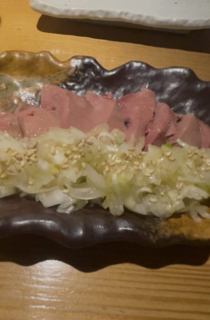 池袋「逢鳥」ネギ塩レバ刺し