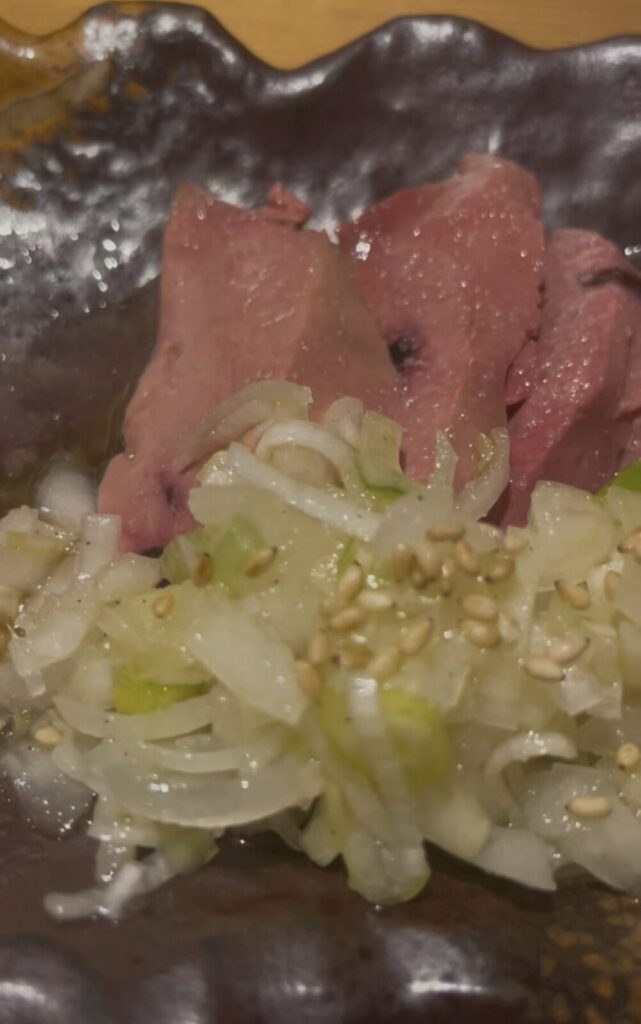 池袋「逢鳥」ネギ塩レバ刺し