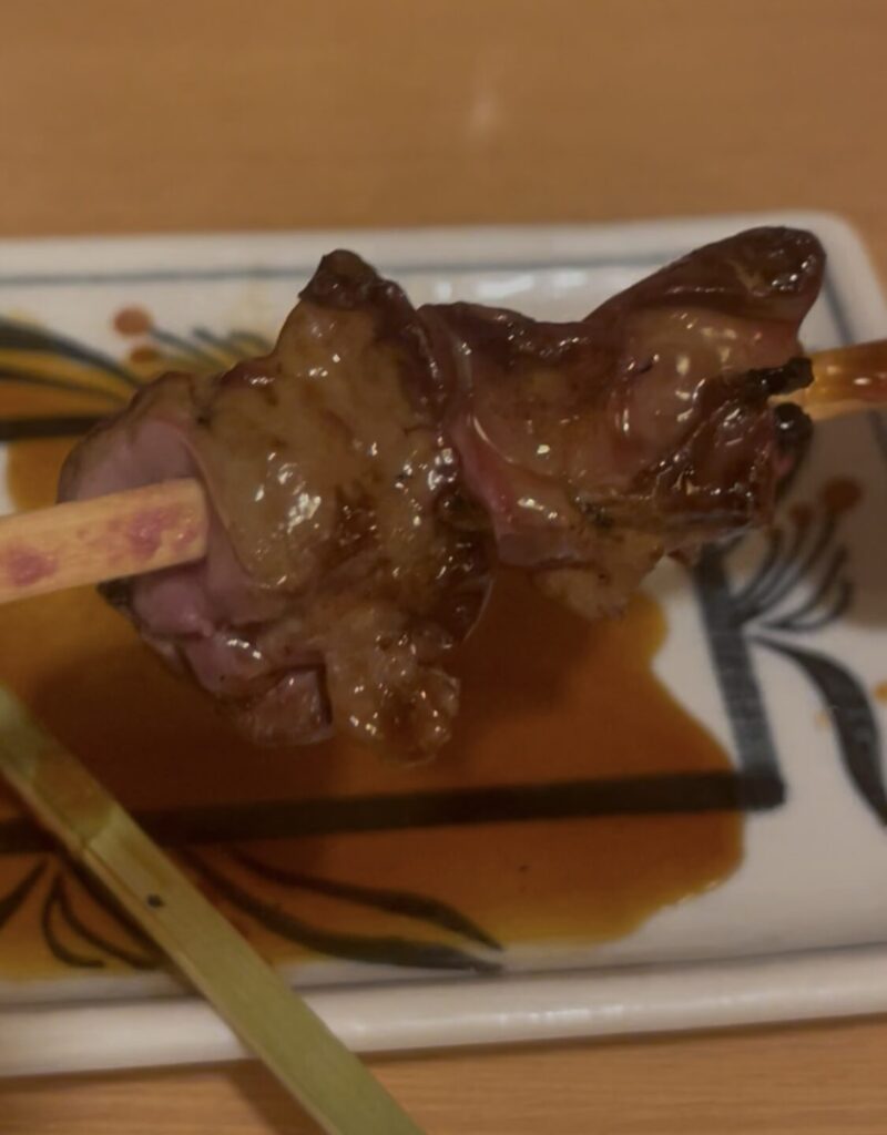 中野「赤ひょうたん」串焼きレバー