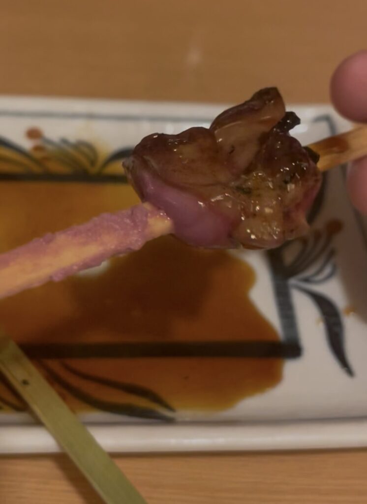 中野「赤ひょうたん」串焼きレバー