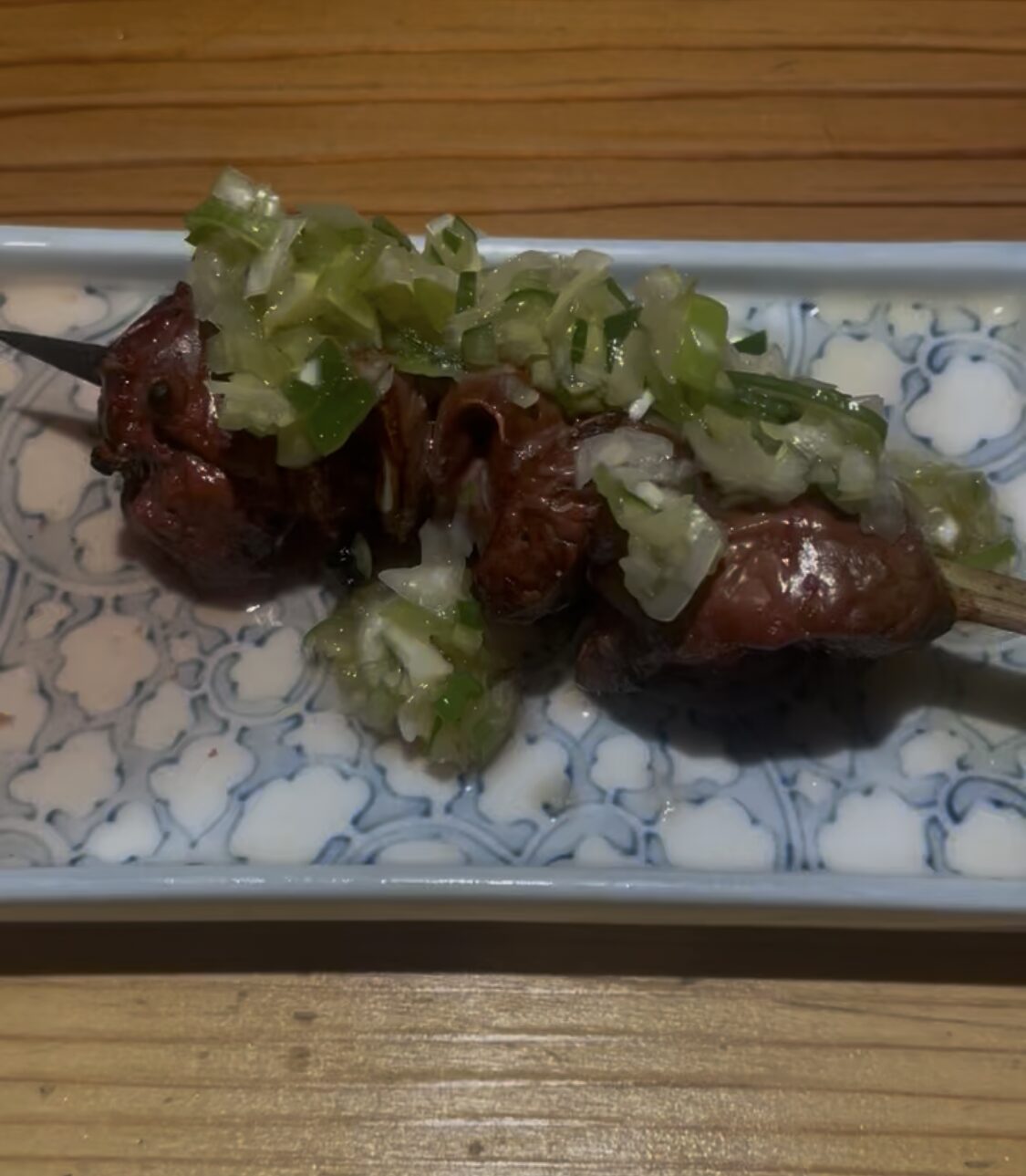 高円寺「寿司と焼き鳥 大地」レバーねぎだれ