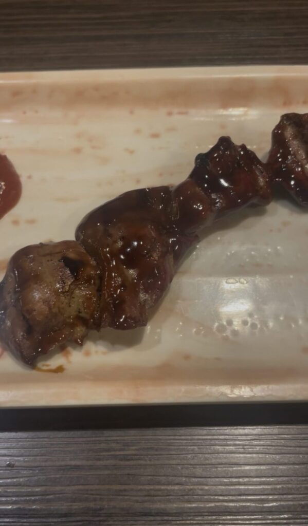池袋「養老乃瀧」のやきとり鶏レバー串