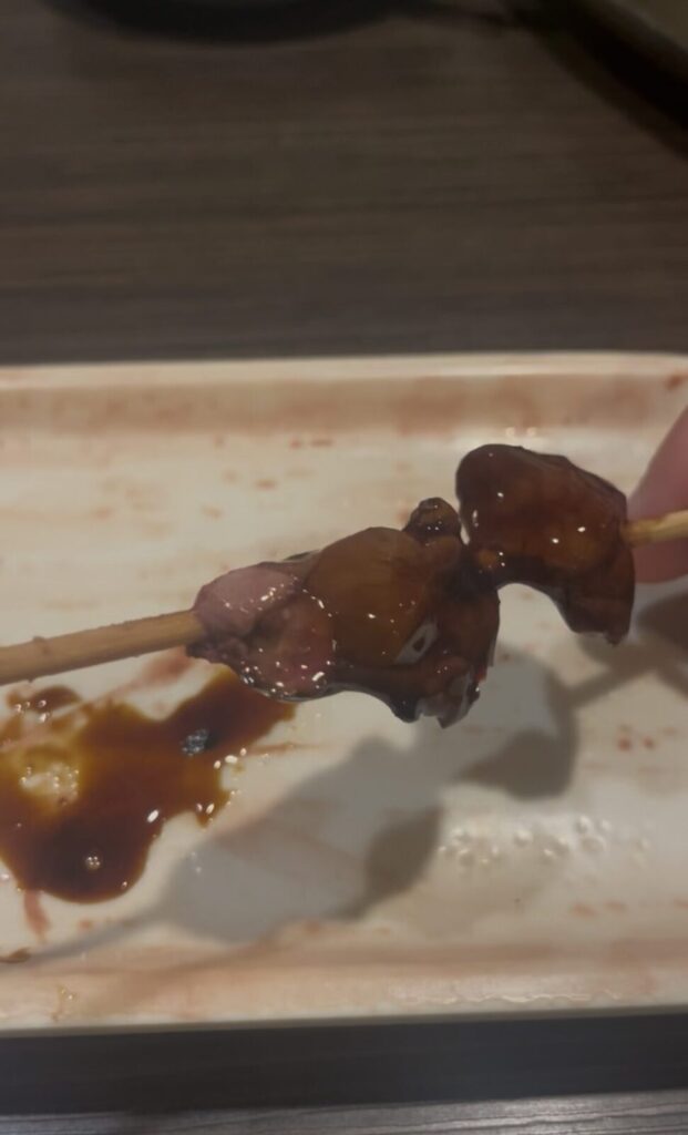 池袋「養老乃瀧」のやきとり鶏レバー串