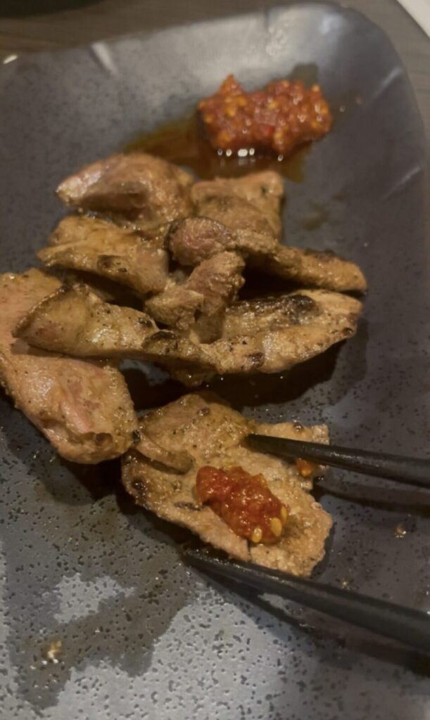 池袋「養老乃瀧」の豚レバー焼