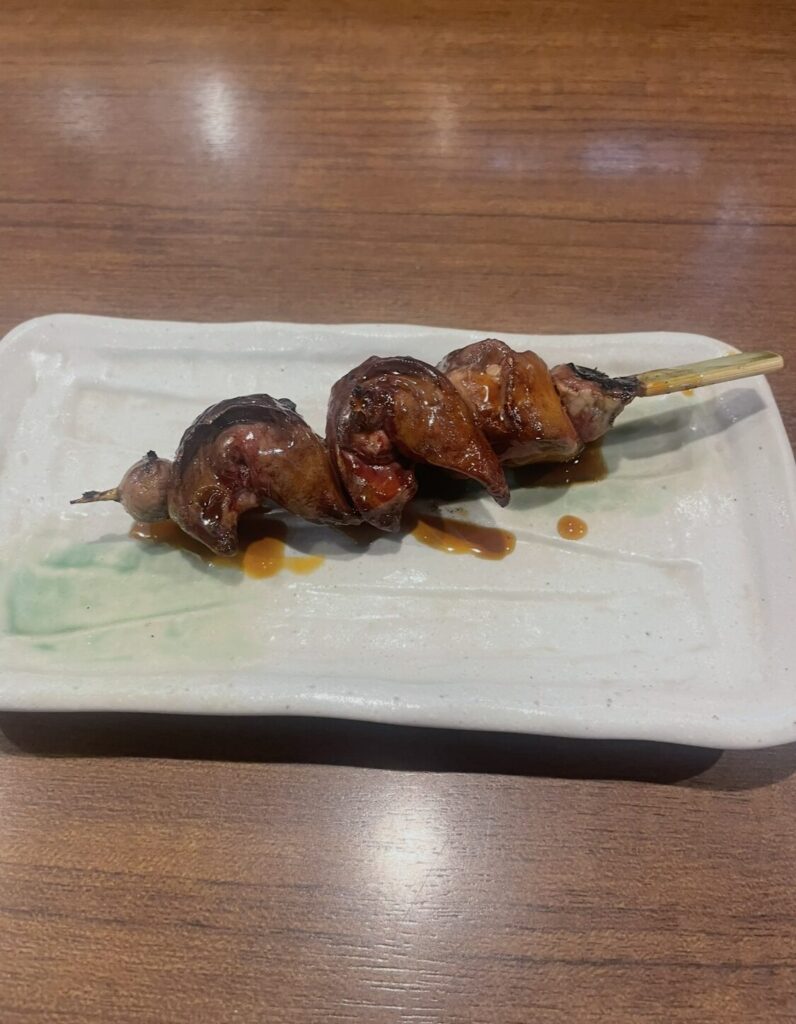 大井町「俺のやきとり」なめらか白レバー串