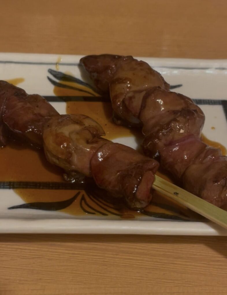 中野「赤ひょうたん」串焼きレバー