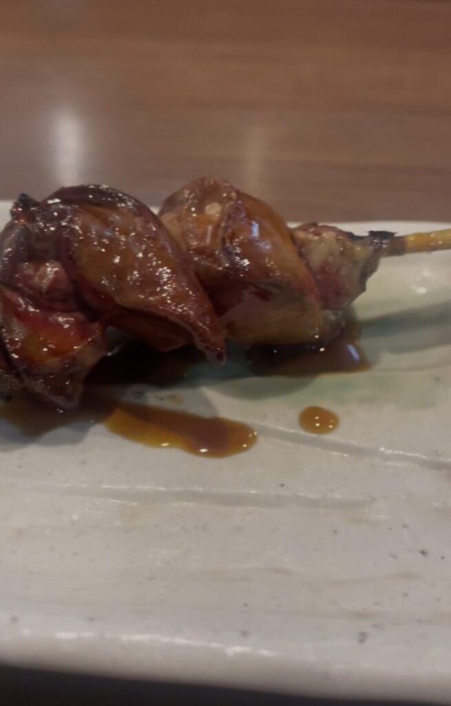 大井町「俺のやきとり」なめらか白レバー串