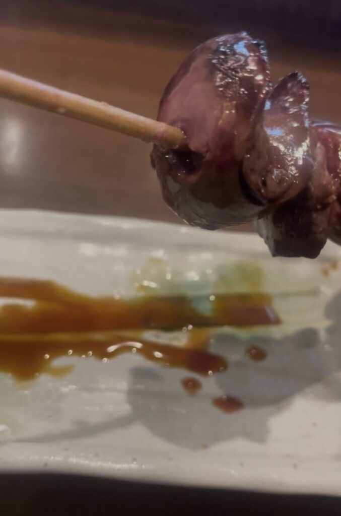 大井町「俺のやきとり」なめらか白レバー串