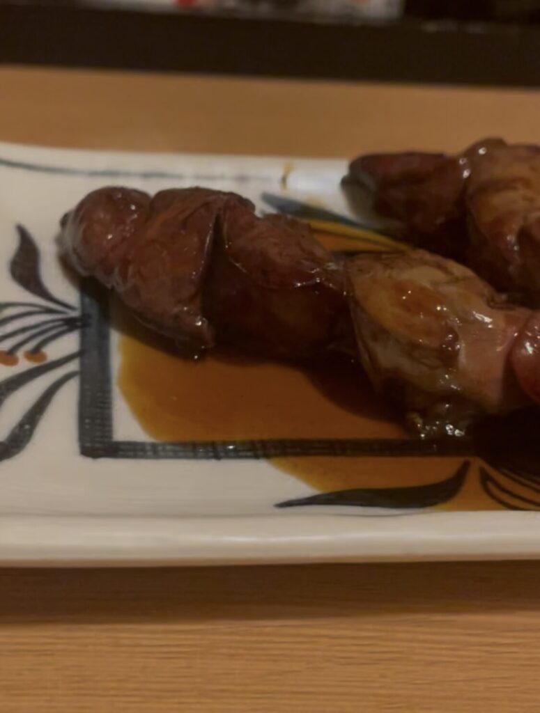 中野「赤ひょうたん」串焼きレバー