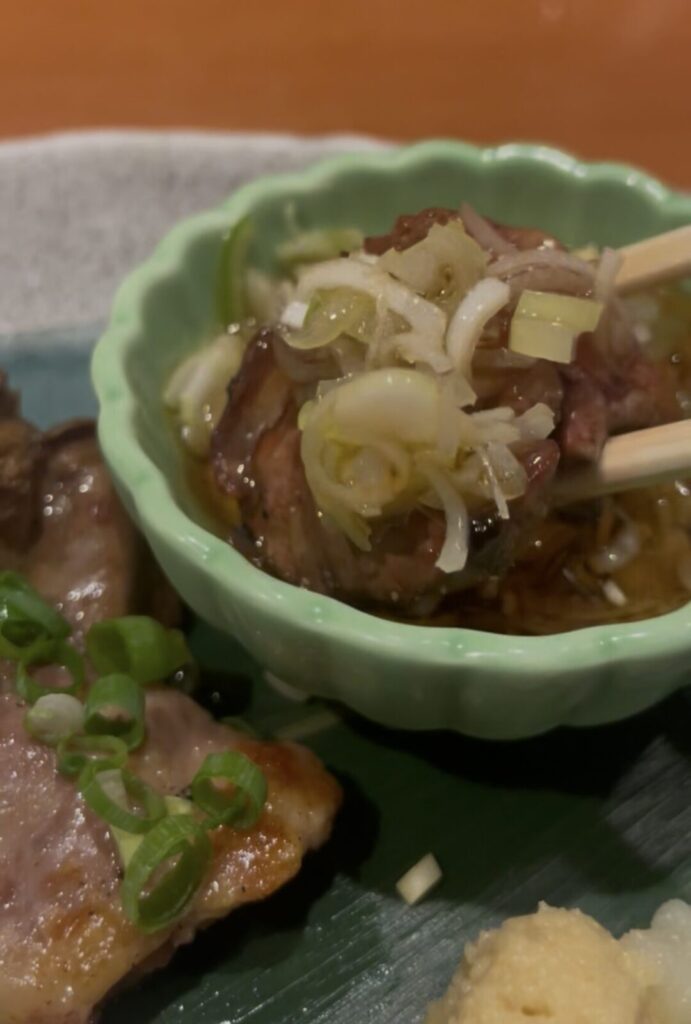 巣鴨「魚枡」白レバー焼き