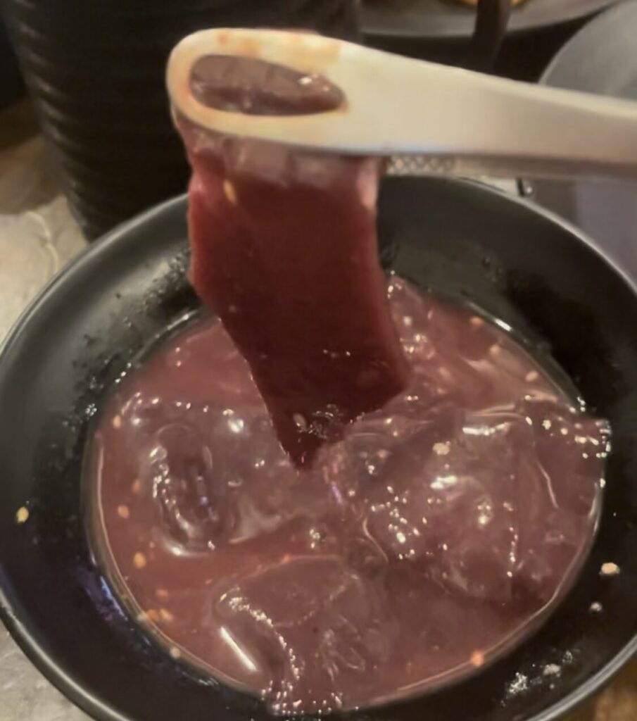 七輪焼肉「安安」牛レバー味噌