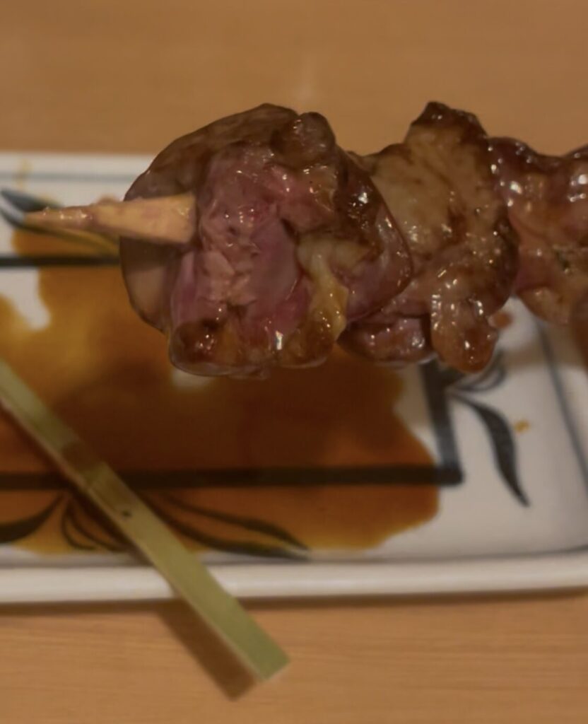 中野「赤ひょうたん」串焼きレバー