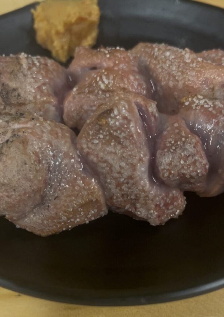御徒町「まるわ」 串焼き豚レバー