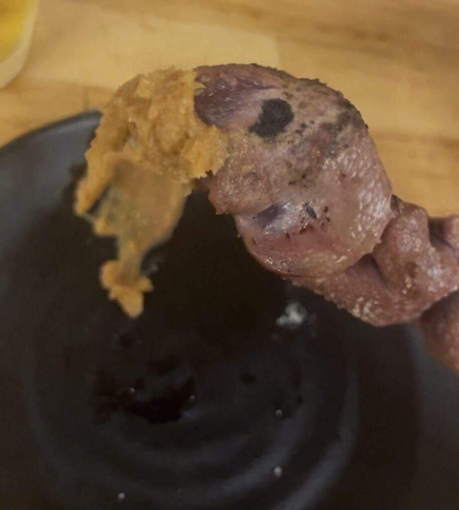 御徒町「まるわ」 串焼き豚レバー