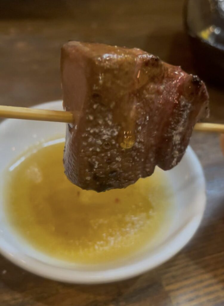 新宿「まるぴん」のぶたレバー