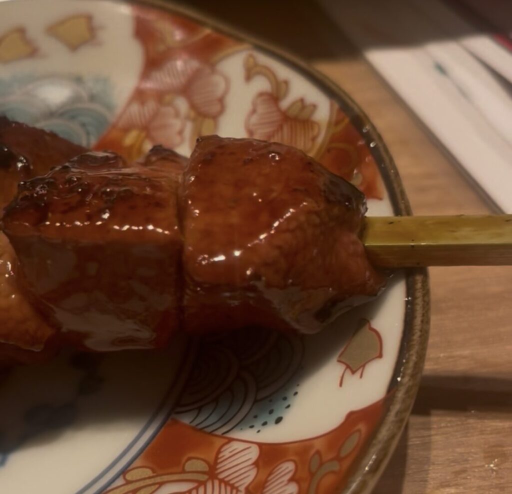 高田馬場「大衆酒場55」串焼きレバー