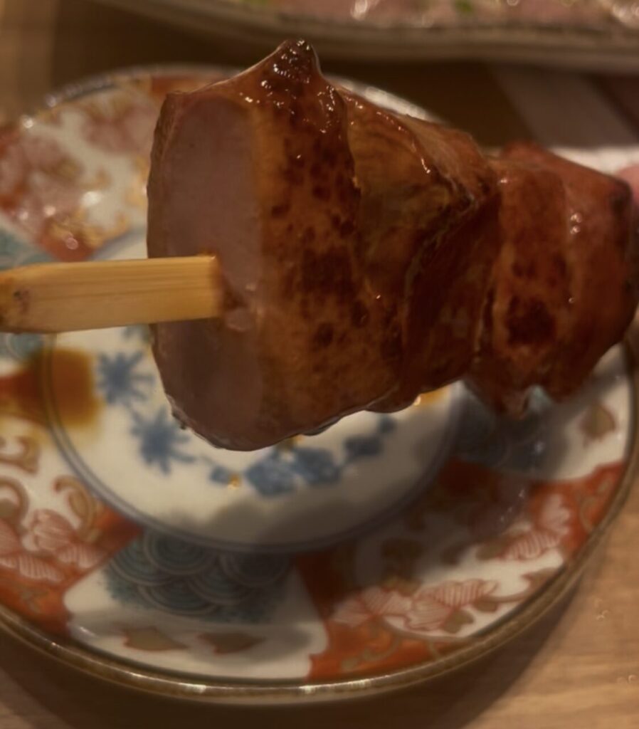 高田馬場「大衆酒場55」串焼きレバー