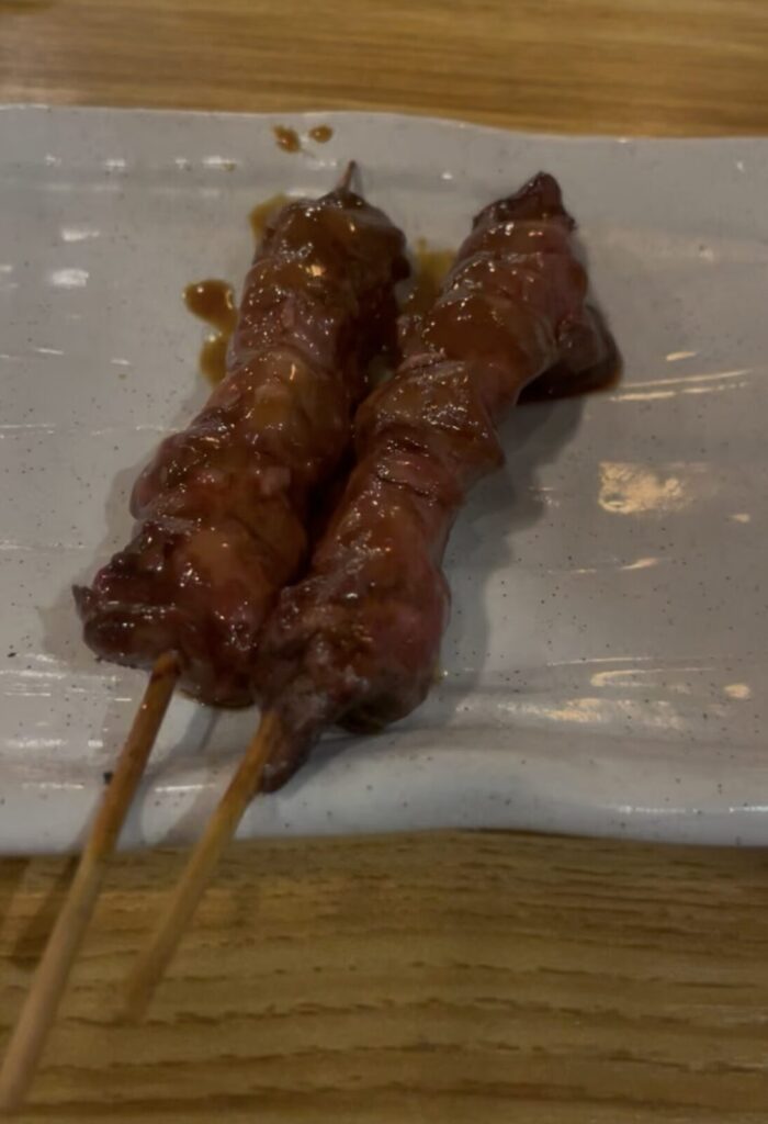 新宿「虜」の串焼き鶏レバー