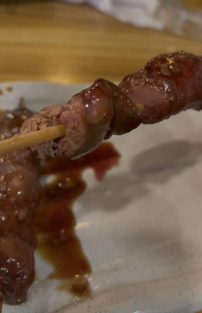 新宿「虜」の串焼き鶏レバー
