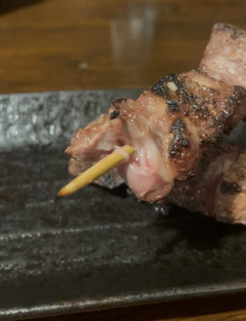 中野「極楽屋」串焼きレバー