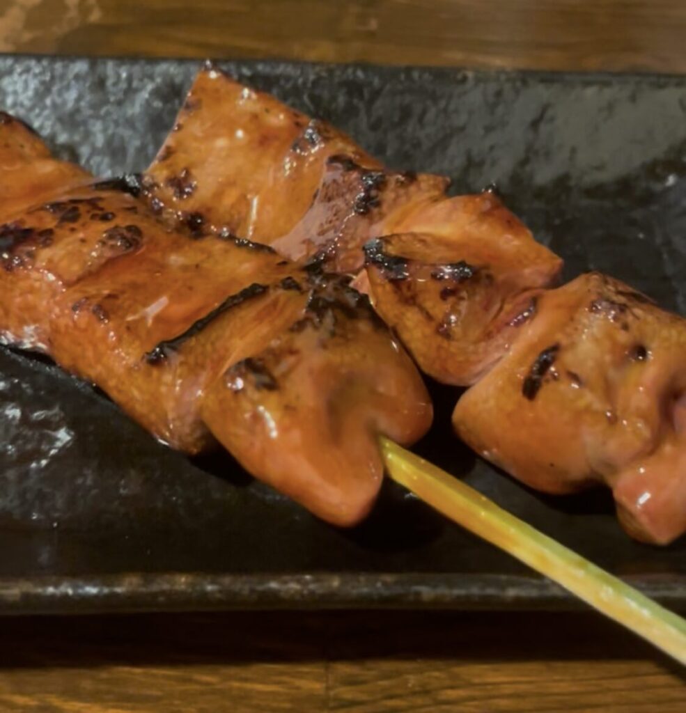 中野「極楽屋」串焼きレバー