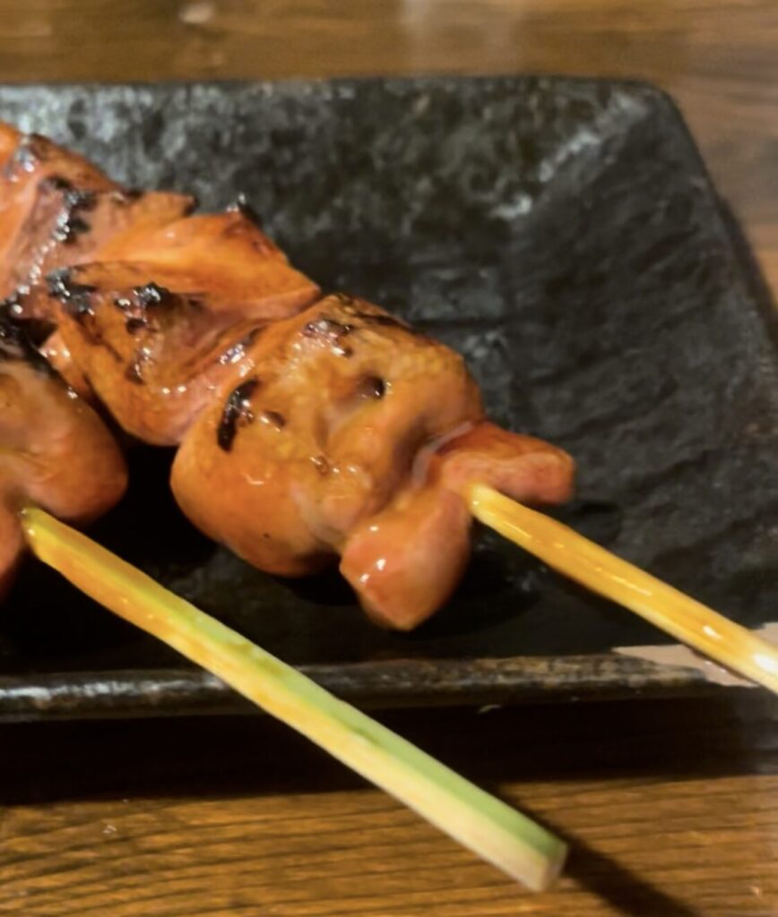 中野「極楽屋」串焼きレバー