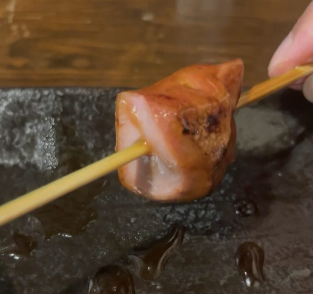 中野「極楽屋」串焼きレバー